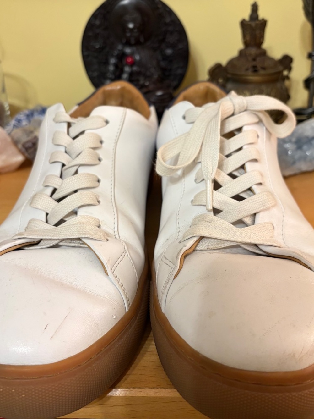 Thursday Boot Co. Legacy Men's Low Top Sneakers Shoes 10.5 Leather White Casual - Picture 10 of 12
